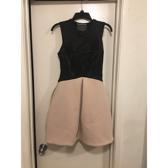 Halston Heritage Sheer Back Dress - Picture 4 of 6